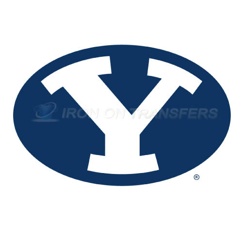 Brigham Young Cougars logo T-shirts Iron On Transfers N4026 - Click Image to Close